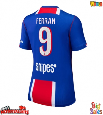 Paris Saint-Germain Ferran Torres #9 Replica Home Stadium Shirt for Women 2026-27 Short Sleeve
